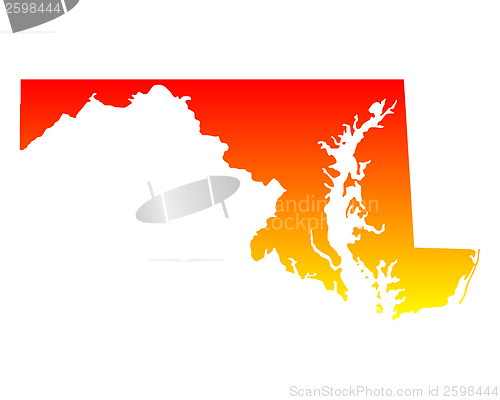 Image of Map of Maryland