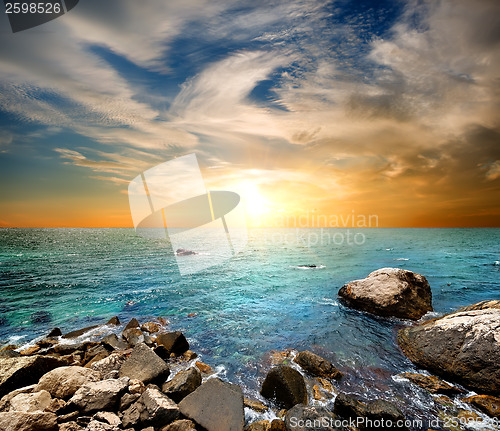 Image of Beach at sunset