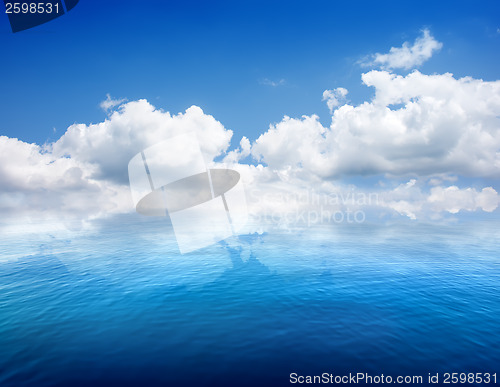 Image of Seascape and clouds