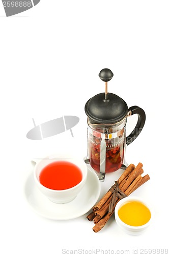 Image of berries  tea