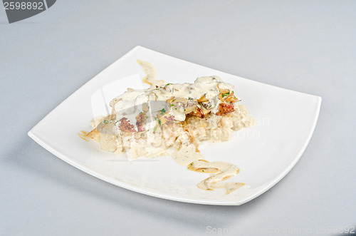 Image of risotto with chicken liver