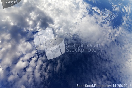 Image of Sky with clouds in windy day