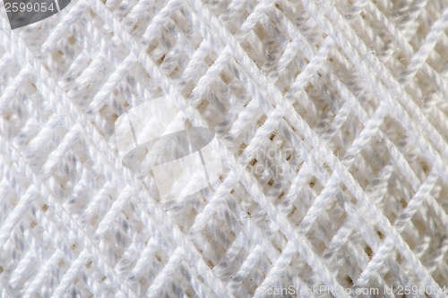 Image of White Yarn close up