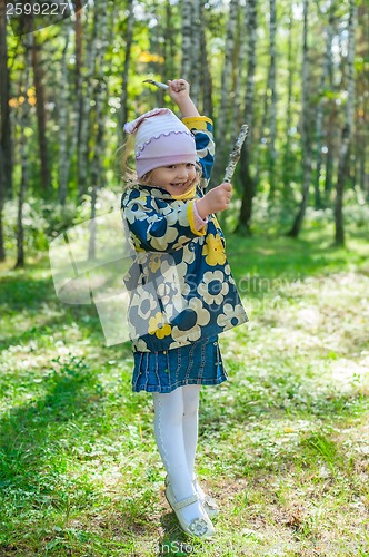 Image of Little playful girl