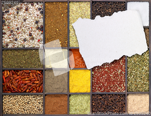 Image of various spices