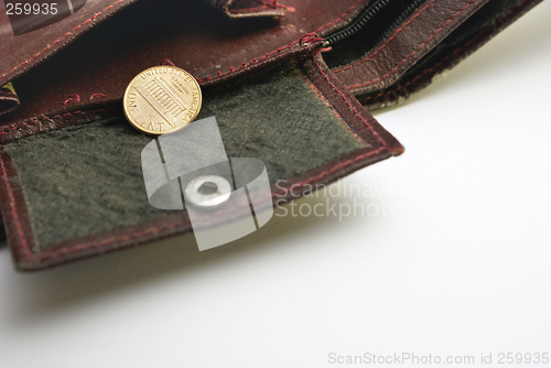 Image of Purse with one cent