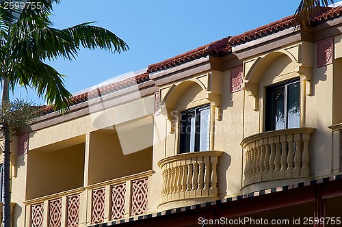 Image of yellow floridian architecture