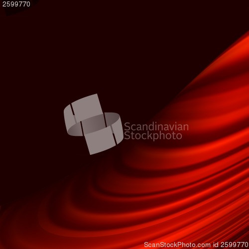 Image of Red smooth twist light lines background. EPS 10