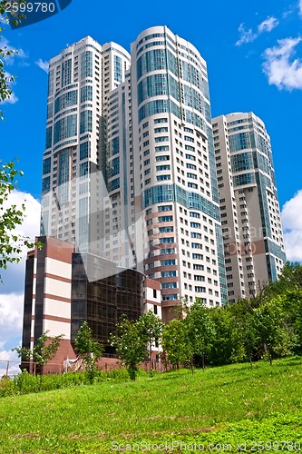 Image of Modern apartment buildings