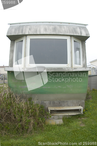 Image of beachfront mobile home