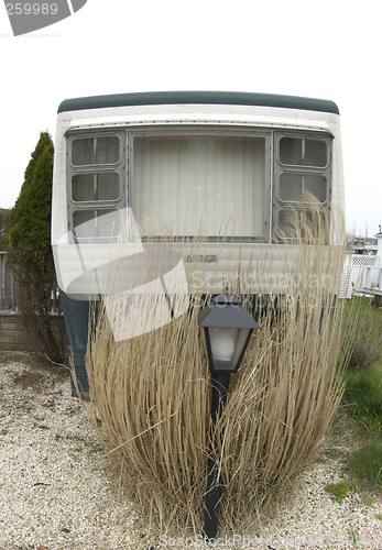Image of beachfront mobile home