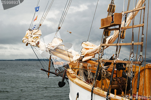 Image of Mast of an ancient sailing vessel