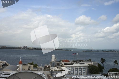 Image of san juan harbor and the fortaleza