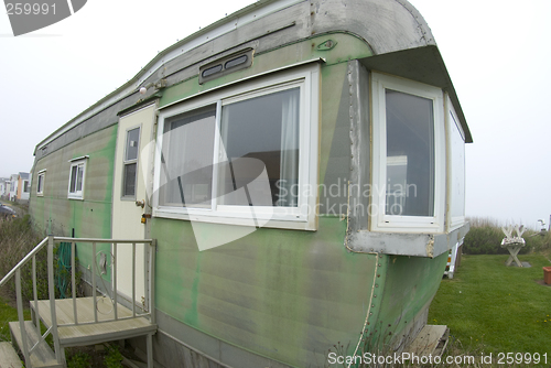 Image of beachfront mobile home