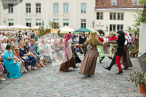 Image of TALLINN, ESTONIA - JULY 8: Celebrating of Days  the Middle Ages 