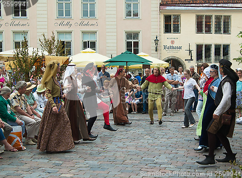 Image of TALLINN, ESTONIA - JULY 8: Celebrating of Days  the Middle Ages 