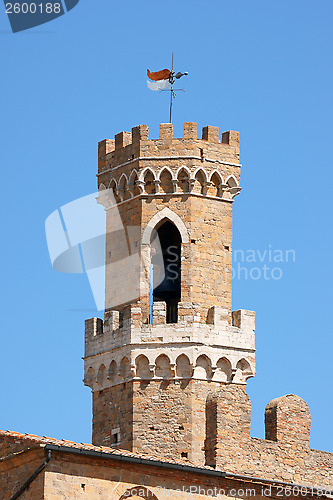 Image of Palazzo dei Priori the Town Hall of Volterra, Italy