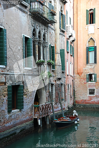 Image of Italy. Venice. Romantic canal