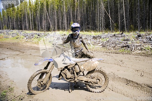 Image of Muddy Motocross Racer