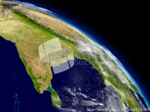 Image of India from space