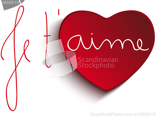 Image of Valentine Day Je t'aime Heart