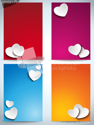 Image of Valentines Day Set of Four Web Banners