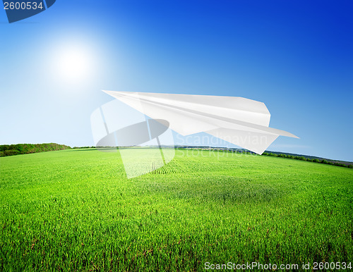 Image of Field and airplane