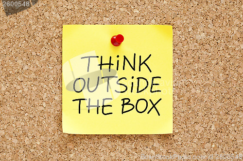 Image of Think Outside The Box Sticky Note