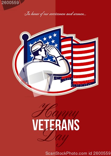 Image of Veterans Day Modern American Soldier Card