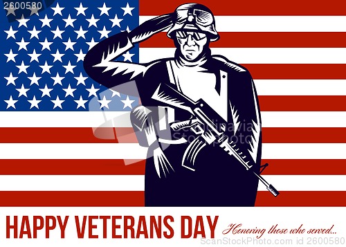 Image of US Veterans Day Remembrance Greeting Card