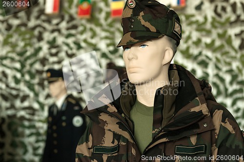 Image of Clean and new military clothing