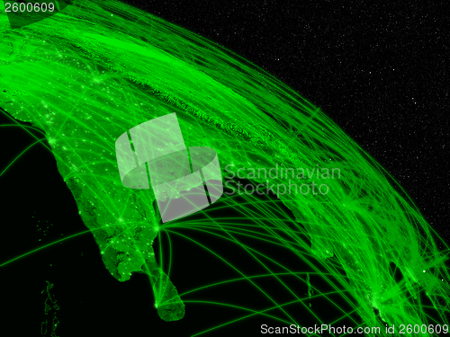 Image of Network over India