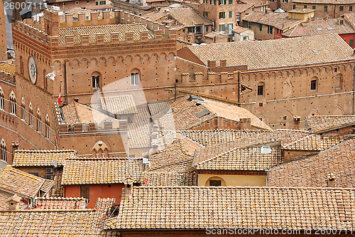 Image of Siena downtown roofs