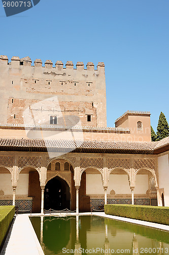 Image of Comares Tower and Courtyard of the Myrtles in Granada