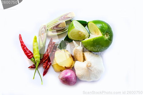 Image of Tom Yum ingredients Thai food