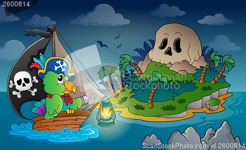 Image of Theme with pirate skull island 1