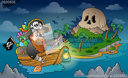 Image of Theme with pirate skull island 3