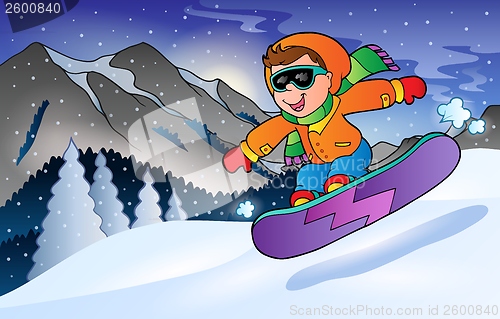 Image of Winter mountain sport theme 3