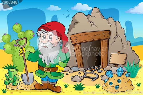 Image of Desert with old mine theme 5