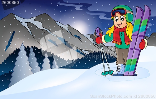 Image of Winter mountain sport theme 1