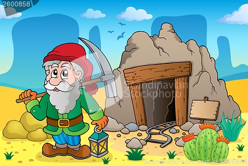 Image of Desert with old mine theme 3