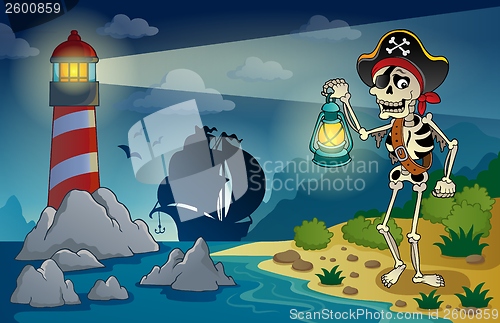 Image of Lighthouse with pirate theme 1