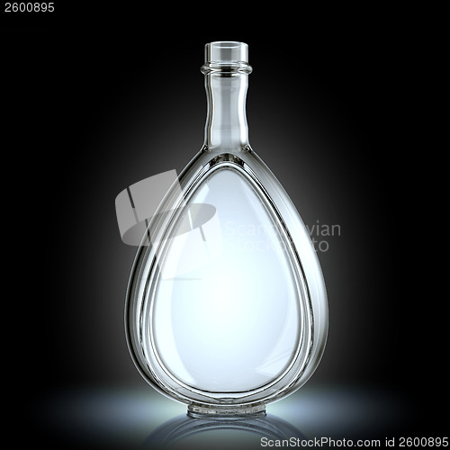 Image of Custom made botle for alcoholic beverages with reflection