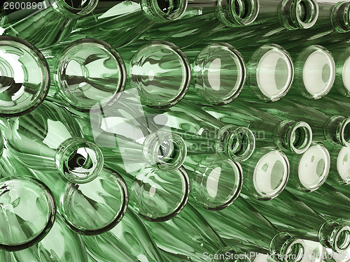 Image of Storage of many emoty bottles 