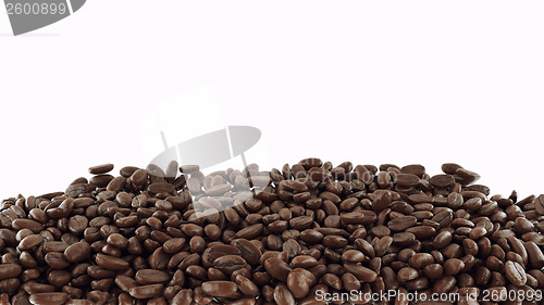 Image of Roasted Coffee beans  isolated over white
