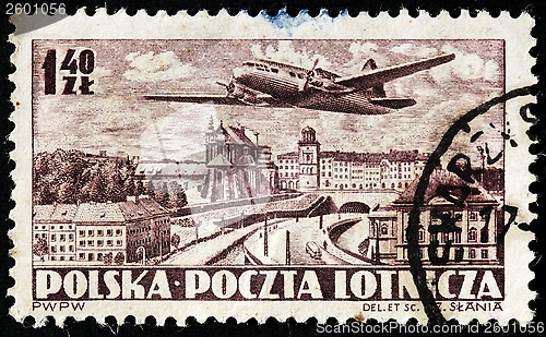 Image of Airplane over Warsaw