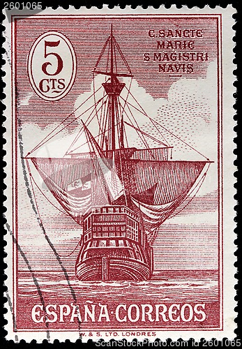 Image of "Santa Maria" Ship Stamp