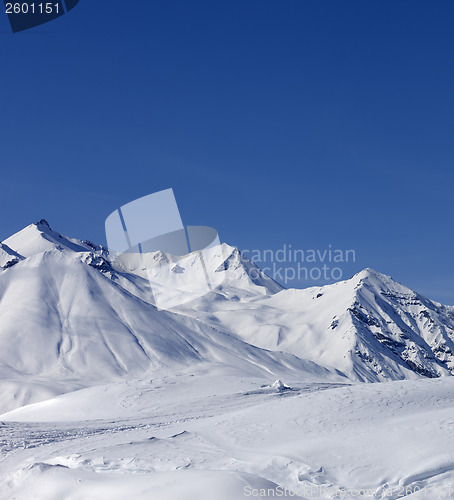 Image of Winter mountains, ski resort