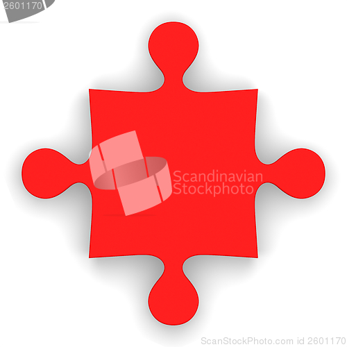 Image of Red puzzle piece