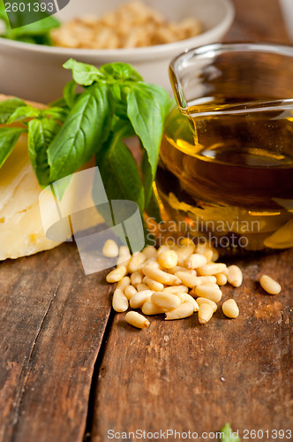 Image of Italian basil pesto ingredients